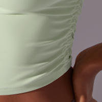 Hamidou-camisetas deportivas ajustadas de manga corta para mujer, Tops atléticos de color sólido para entrenamiento, gimnasio, correr, ropa deportiva - details 27