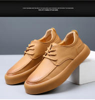Zapatos de herramientas yuppie de moda transpirables y versátiles, zapatos casuales de suela blanda de cuero genuino para hombres - details 25