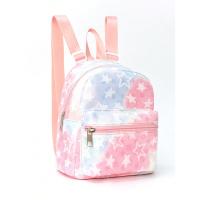 Mochila informal de gran capacidad con bordado simple e impresión, mochila escolar de viaje al aire libre transfronterizo - details 0