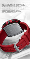 Reloj Deportivo de Cuarzo de Silicona de Lujo MARK FAIRWHALE Reloj Automático con Fecha para Hombres Resistente al Agua Estilo Tonneau - details 11