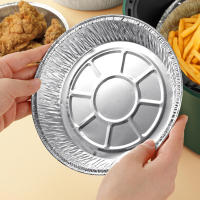 Plato de Aluminio Multiusos 50PCS Resistente a la Temperatura Antiadherente para Freidora de Aire Horneado Práctico Herramienta de Cocina - details 2