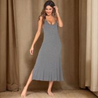 Primavera Verano Mujer Homewear Pijamas Vestido de tirantes Impreso Casa Casual Camisón Mujer - details 3