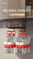 Cesta de préstamo para armario de cocina, portavasos para pañuelos de comedor, armario, mesa, estante para colgar, águila calva hueca desmontable, - details 3