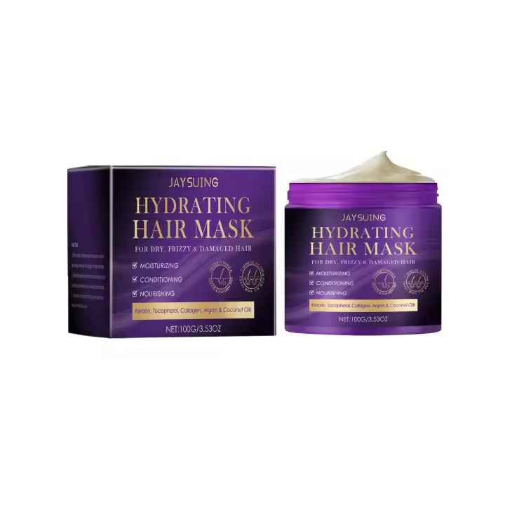 La mascarilla hidratante para el cuidado del cabello Jaysui nutre el cuero cabelludo, hidrata el cabello, lo hace esponjoso, suave y brillante. - 1