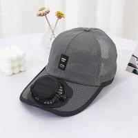 Sombrero de ventilador solar transpirable de moda, gorra de béisbol de secado rápido con carga USB, sombreros de malla completa para exteriores - details 8