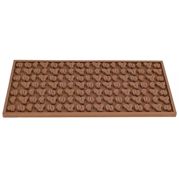 Tapete para barra, tapetes de 30x15x0,8 CM, tapete de silicona apto para alimentos, tapete antideslizante para servicio de barra, tapete para derrames, color marrón - 1