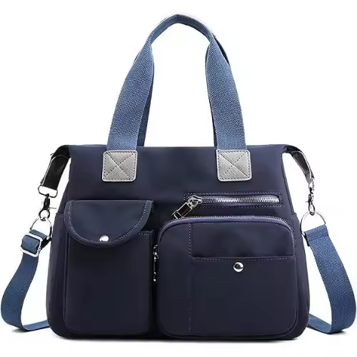 Bolsos grandes para mujer, bolsos cruzados, bolsos de hombro para damas, bolsa de compras impermeable, bolsos de tela Oxford para mujer, con múltiples bolsillos. - 1