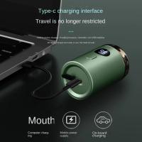 Maquinilla de afeitar para hombres, maquinilla de afeitar eléctrica recargable con pantalla digital en forma de C, mini viaje portátil inteligente. - details 2