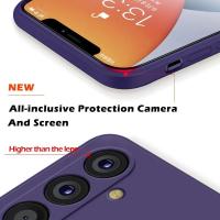 Para funda de silicona líquida fundas de teléfono para Samsung Galaxy A55 A54 A 55 5G S24 Ultra Plus funda trasera suave - details 1