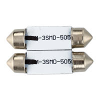 Placa de bombilla blanca de xenón para coche, lámpara de techo con 3 LED, C5W, SMD 5050, 36mm, 2 unidades - details 1
