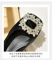 Zapatos de Mujer de Moda Sandalias Platas de Alta Gama con Tacón de Diamantes de Imitación - details 4