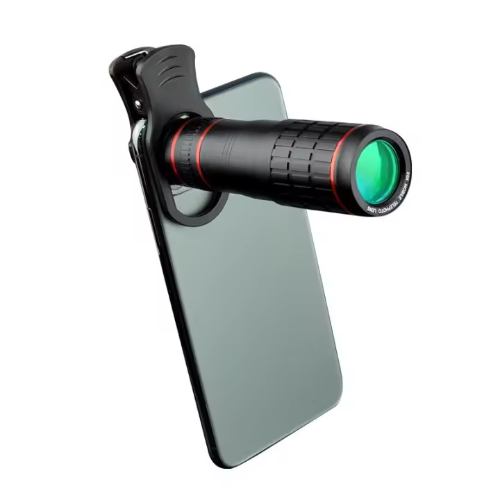Teleobjetivo 20x Aumento Teléfono Móvil Fotografía Telescopio HD Transmisión en Vivo Cámara Externa - 1