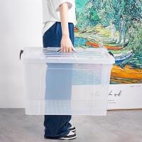 Caja de Almacenamiento de Plástico Transparente Segura y Duradera 90L*4 Diseño Apilable Resistente - details 4