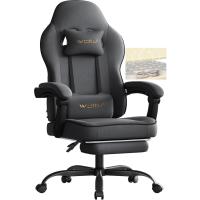 Silla de Oficina de Metal con Respaldar y Soporte Lumbar Asiento Amplio y Lleno de Cojín, Diseño de Malla Gris, GS11gr - details 35