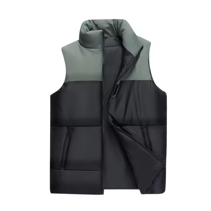 Chaleco para hombre, otoño e invierno, chaqueta de algodón de gran tamaño, chaqueta térmica, talla grande - 1