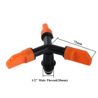 Aspersores de agua giratorios ajustables para césped, boquilla de acoplamiento rápido de rosca de 360 pulgadas, suministros de riego de jardín, 1/2 grados - details 1
