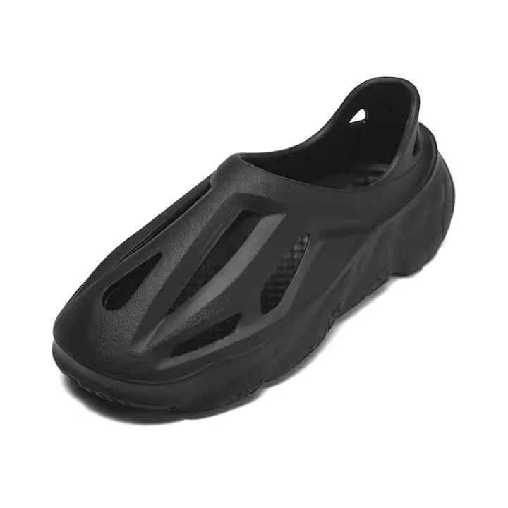 Sandalias de verano para hombre, zapatos de jardín con aumento de altura, zapatillas de playa sin cordones, con plataforma, novedad de 2023 - 1