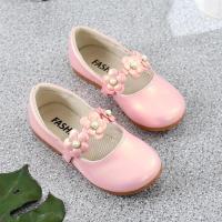 Zapatos planos florales de cuero para niñas, zapatos de vestir de alta calidad, suaves, de princesa, con flores, para fiesta de boda, 26-36 - details 10