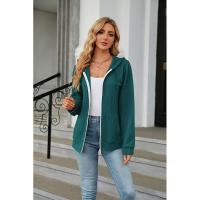 Sudadera con capucha y cremallera cerrada para mujer - details 15