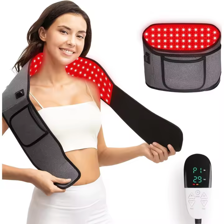 Cinturón de Terapia de Luz Roja 100 LEDs para Alivio del Dolor de Espalda, Cintura, Músculos - 1