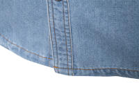 Camisa vaquera lavada de alta calidad para hombre, camisa informal de manga larga de algodón, otoño 2024 - details 12