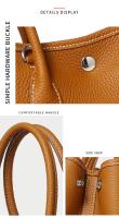 Bolsos De Cuero De Lujo para Mujer, Bolsos De Hombro, Collage De Correas, Anchas De Color - details 18