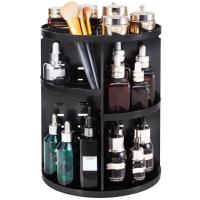 Soporte de exhibición giratorio para ahorro de espacio, estante de almacenamiento de escritorio ajustable de gran capacidad, caja de almacenamiento de cosméticos giratoria de 360 grados - details 2