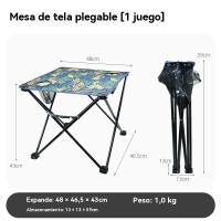 Mesa camping plegable con sillas multifunción familiares party al aire libre pesca - details 0