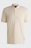 Polo BOSS pallas en algodón beige negro - details 6