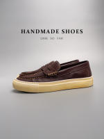 Cuero lavado al agua, primera capa de cuero de vaca, zapatos de hombre hechos a mano, estilo vintage. - details 19