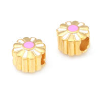 Pulseras de Brass Dorado Mate 4PCS Grande Agujero Abalorios para Hacer Joyas DIY - details 175