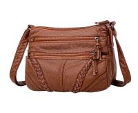 Bolsos de mujer bolsos de piel blanda retro billeteras y bolsos bolsos bolsos de mujer bolsos de mujer de gran capacidad y múltiples bolsillos regalo de mujer, adecuado para mujeres, madres - details 1