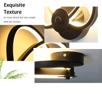Lámparas de pared nórdicas modernas para interior, sala de estar, dormitorio, mesita de noche, AC90V-260V, decoración del hogar, iluminación de pasillo, accesorio de luz - details 7