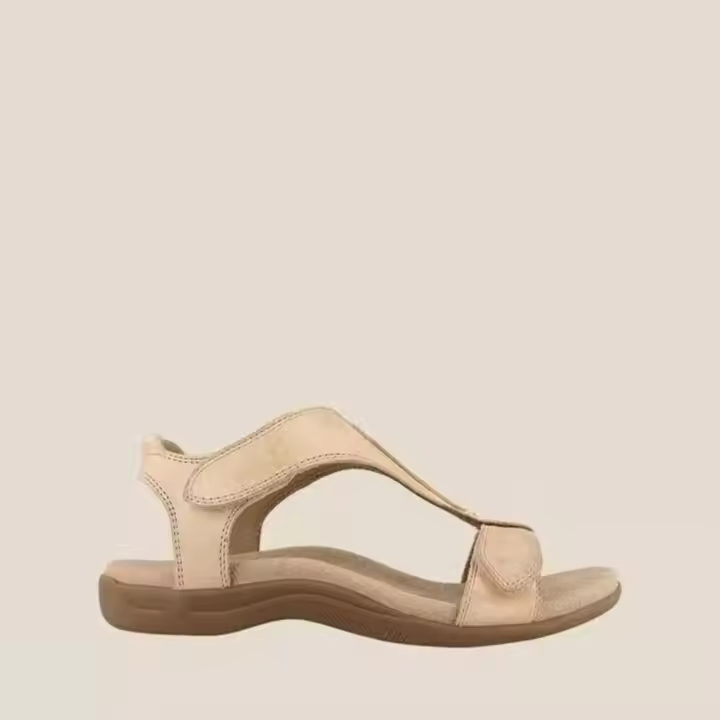 Nuevo tamaño, zapatos de mujer con tacón de cuña de suela gruesa, sandalias con hebilla de Velcro para mujer - 1