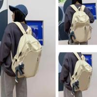 Mochila para ordenador a la moda, bolso escolar para estudiantes de Color sólido con cremallera, bolso de hombro de viaje informal de gran capacidad para estudiantes universitarios - details 8