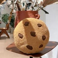 Juguete de peluche creativo de forma redonda de Chocolate y galletas con almohada de asiento para aperitivos y comida realista, regalo perfecto - details 0