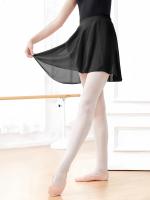 Falda corta de ballet de color sólido, falda de entrenamiento de gimnasia para práctica, falda de playa con envoltura de cadera, ropa de mujer. - details 1