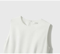 Vestido Ligero de Luna Corte Redondo sin Mangas Ajuste Delgado Moda de Talla Seis para Mujeres - details 6