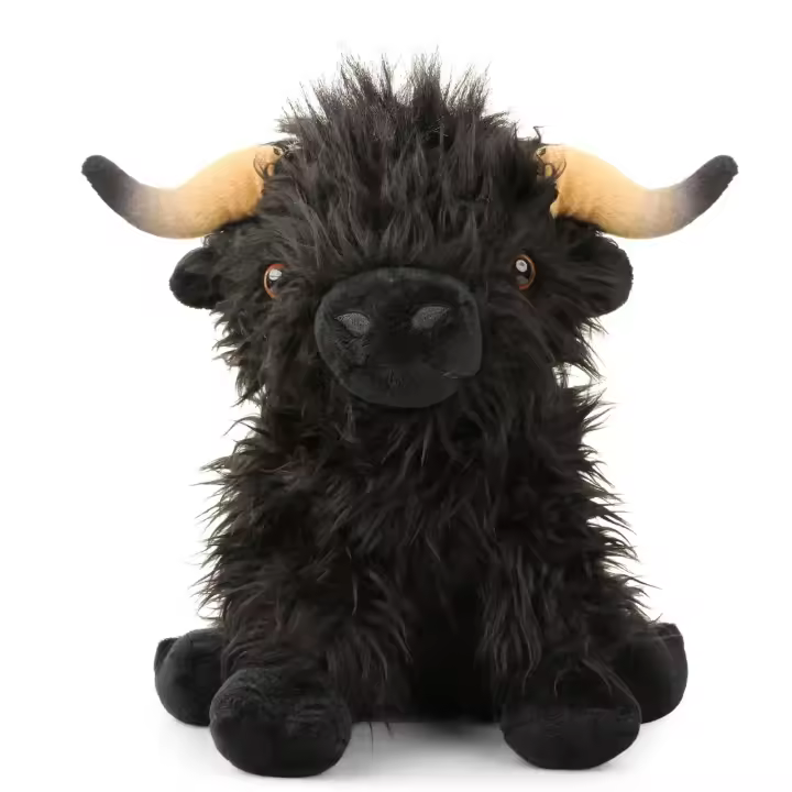 25cm Simulado Highland Vaca Peluche Animal Muñeca Suave Peluche Highland Vaca Peluche Juguete Lindo Niños Bebé Regalo Familia Decoración de la habitación - 1