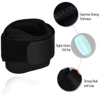 Almohadillas de compresión piezas para tendinitis, coderas para golfistas, correas para antebrazo, alivio de banda de soporte para codos de tenis, 1 unidad - details 4