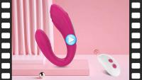 Vibradores de doble penetración consolador portátil estimulador de clítoris punto G femenino juguete sexual con Control remoto para mujeres parejas adultos 18 - details 0
