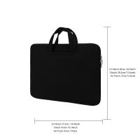 Bolsa para ordenador de 16 y 17 pulgadas, bolsillo frontal que puede contener ratón eléctrico, bolso para ordenador portátil de gran espacio, bolso ligero para ordenador - details 1