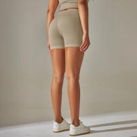 Pantalones cortos de yoga sin costuras para mujer, pantalones cortos de entrenamiento para levantar glúteos, ropa deportiva para gimnasio - details 13