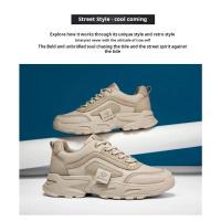Zapatillas Casuales Para Hombre Con Plataforma Y Cordones Tenis Absorbente De Sudor Vestido Vulcado Estudiante Senderismo Zapatillas Hombre 2024 - details 2
