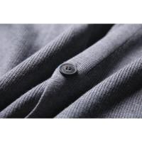 Suéter Tejido Grande Para Hombres Cardigan Chaleco Otoño Invierno Suéter Grueso Suelto Estilo Casual Cuello En V Sin Mangas - details 4