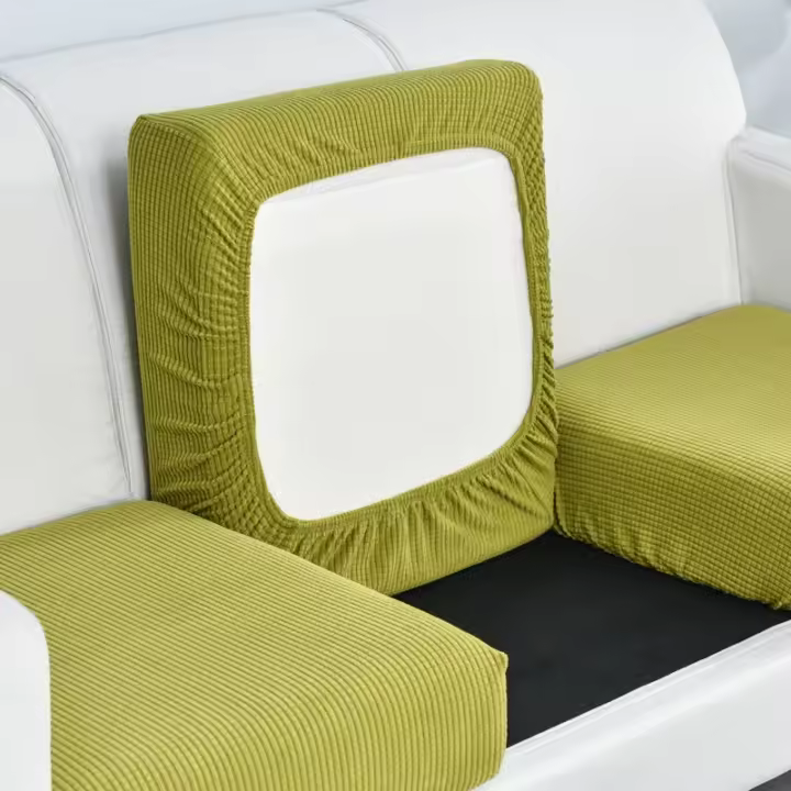 Funda elástica lavable de jacquard para cojín, protector de forro polar para sofá, 1/2/3/4 asientos, 1 unidad - 1