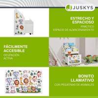 Estantería de Madera Blanca para Libros y Juguetes Infantil con 3 Estantes y Juguetero - details 2