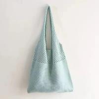 2025 Bolso de punto hueco para mujer, bolso tejido con dopamina, bolso de un solo hombro moderno y versátil, bolso de mano, Navidad - details 23