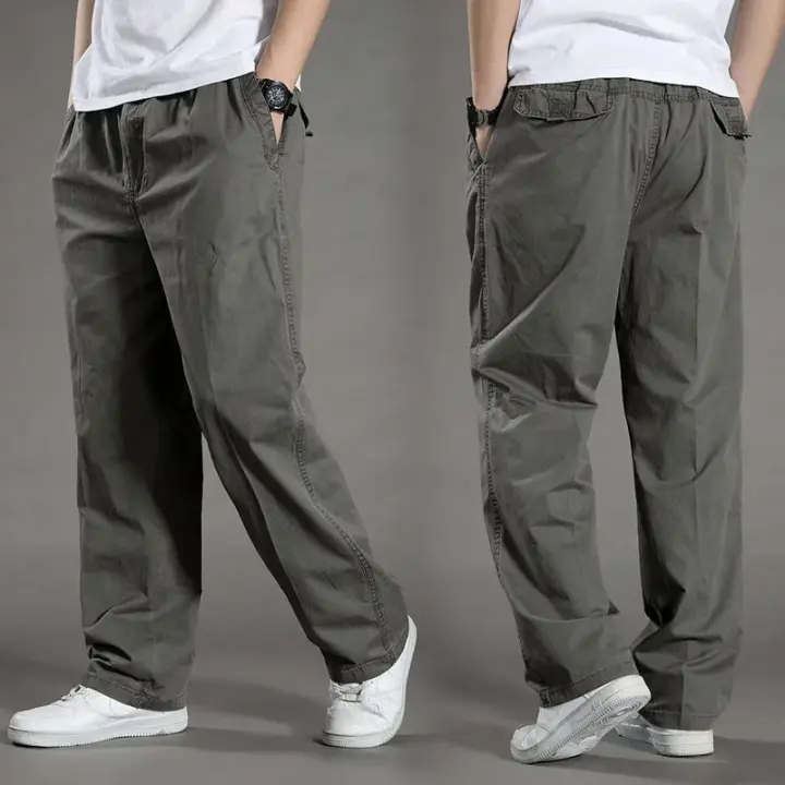 Pantalones cargo para hombre, ropa de trabajo de algodón para primavera y verano - 1