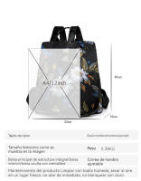 Mochila Antirrobo Mujer Casual Mochila Mujer, Bolso Mochila Mujer Impermeable de Nylon, Bolso Mujer Ligero para Todos los Díario, Viajes Cortos, Trabajo - details 5